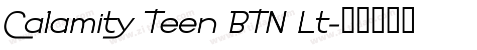 Calamity Teen BTN Lt字体转换